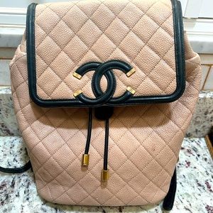 Authentic Chanel Filligre Backpack. 2 years old. Minor wear and tear.See photos